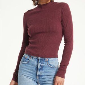 Z Supply ZS Clarke Rib Mock Neck Top XS